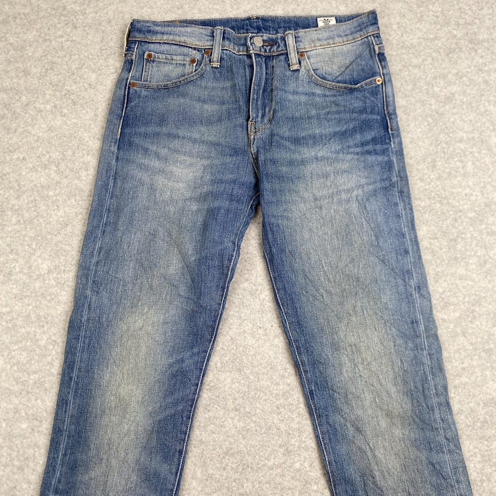 Levis 508 Jeans Mens 28x32 (30x30) Blue Tapered Cone Denim Distressed *Stained*